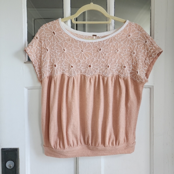 Free People Georgia Top in Desert Sand